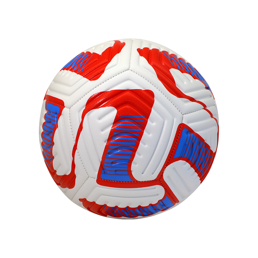 Machine-stitched soccer ball